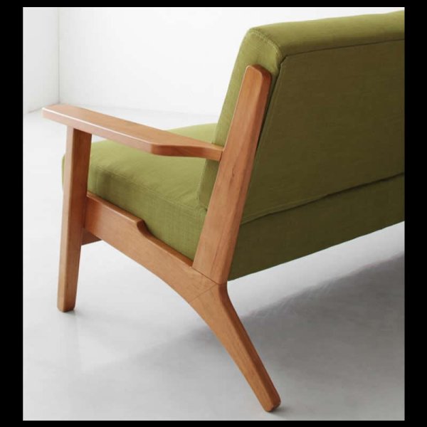 画像6: 北欧デザインおしゃれ木肘ソファ【Lulea】ルレオ