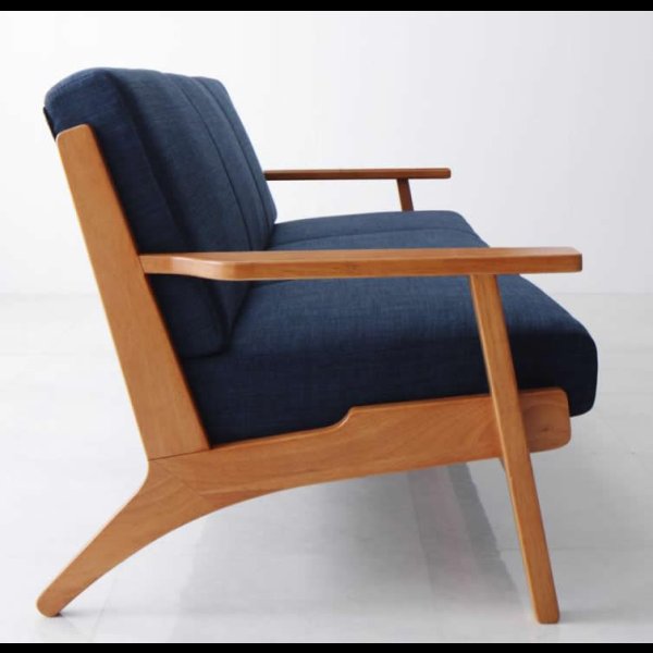 画像7: 北欧デザインおしゃれ木肘ソファ【Lulea】ルレオ