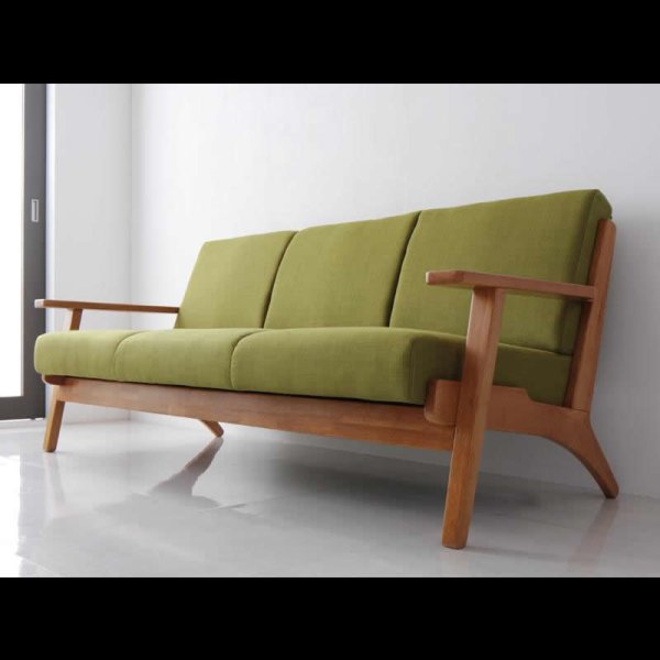 画像4: 北欧デザインおしゃれ木肘ソファ【Lulea】ルレオ