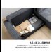 画像6: 収納庫付きコーデュロイ生地カウチソファベッド (6)
