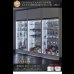 画像23: 壁面収納家具シリーズ　LED照明付きコレクションラック ワイド (23)