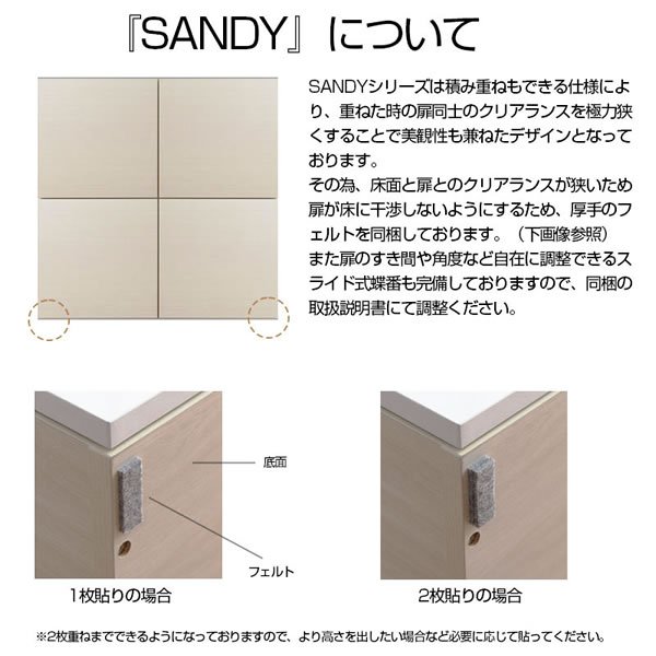 画像13: 艶のあるハイグロス仕上げ！北欧テイストスクエアキャビネット扉タイプ