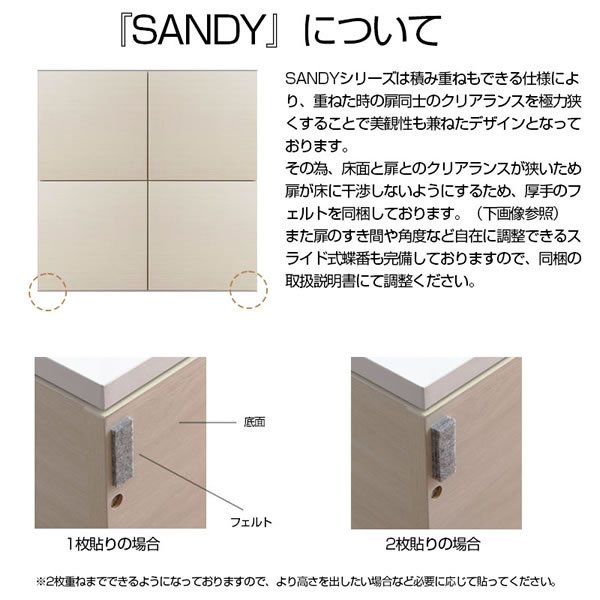 画像13: 艶のあるハイグロス仕上げ！北欧テイストスクエアキャビネットミックスタイプ