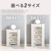 画像4: 曲線がおしゃれな暖炉風キャビネット【マントルピース】隠し収納付き (4)