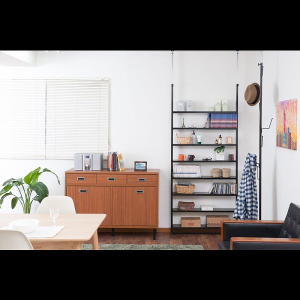 画像4: 日本製突っ張り棚　薄型オープンラック【Dorgo】