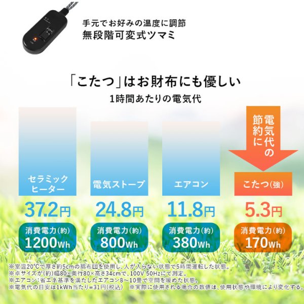 画像18: 天然木ウォールナット突板 4段階高さ調整リビングこたつテーブル【Jared】