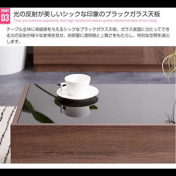 画像6: 強化ガラス採用シンプルモダンセンターテーブル【Kamil】