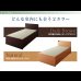 画像17: シンプル＆スリム棚付きチェスト型畳ベッド (17)