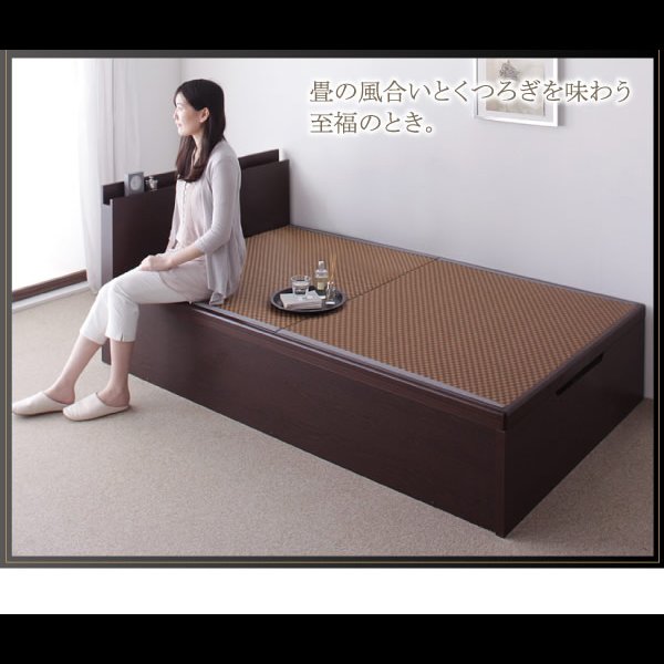 画像5: 美草仕様畳跳ね上げベッド【Sagesse】サジェス　棚付き・日本製・低ホルムアルデヒド