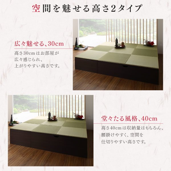 画像7: 日本製！低ホルムアルデヒド・床下収納庫付き畳ユニット【波那】