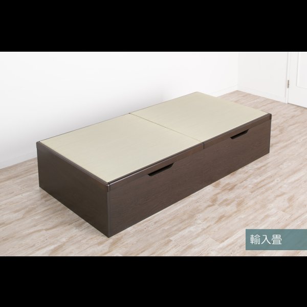 画像2: ヘッドレス仕様国産跳ね上げ式畳ベッド【昇月】選べる畳・ロングサイズも