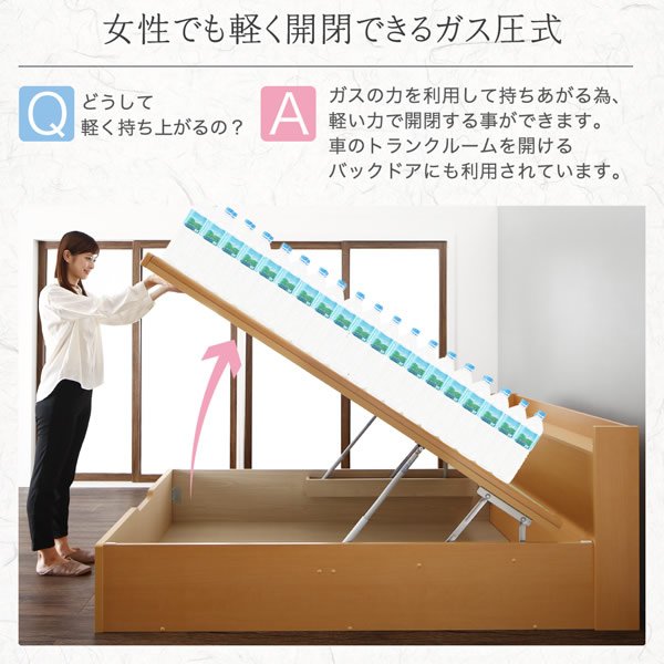 画像10: 棚付き畳ベッド・国産・低ホルムアルデヒド・跳ね上げ収納【鈴菜】すずな
