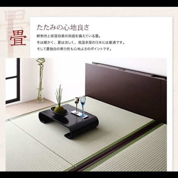 画像11: 照明・棚付きガス圧式収納畳ベッド【月花】ツキハナ
