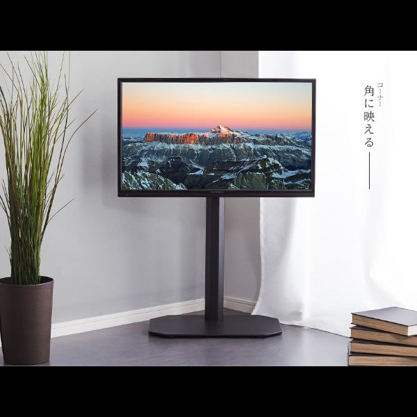 画像3: リーズナブルタイプテレビスタンド【Octa】ロータイプ 240°首飾り対応