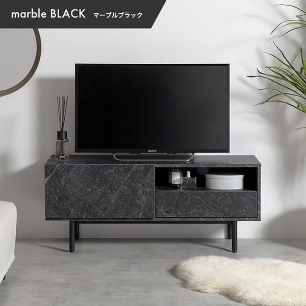 画像17: 大理石柄デザインテレビボード【Marble】