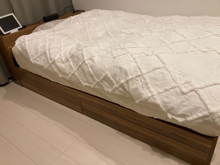 ナチュラル・シンプルデザイン収納ベッド【Juno】ユーノ