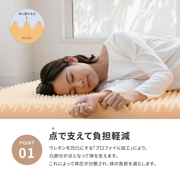 上質な眠りを実現！日本製高反発ウレタン採用・スリムマットレスを通販で激安販売