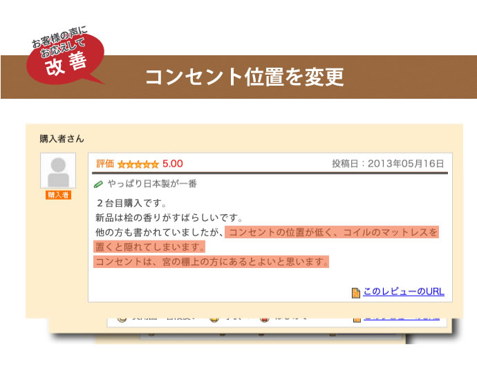 日本製無塗装ヒノキすのこベッド：スタンダードタイプ　低ホルムアルデヒド・高さ調整付きを通販で激安販売