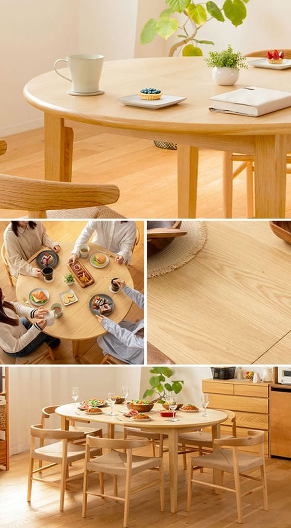 伸長式ダイニングテーブル＆ペーパーコードチェアダイニングセット／単品を通販で激安販売
