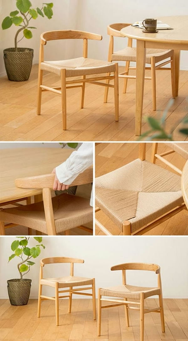 伸長式ダイニングテーブル＆ペーパーコードチェアダイニングセット／単品を通販で激安販売