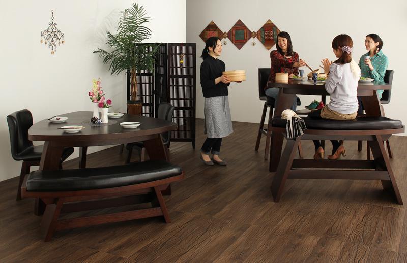 札幌【アジアン ラタン バーカウンターテーブル 】上下分割式 ハイ