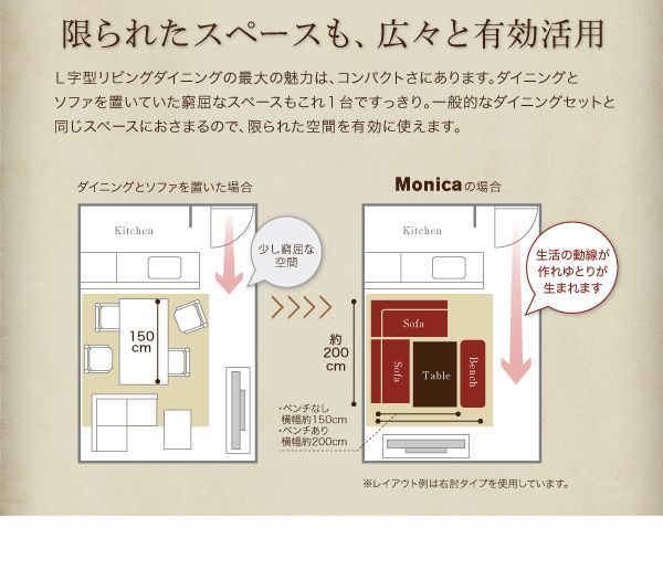 アメリカンヴィンテージ リビングダイニングセット【Monica】モニカを通販で激安販売