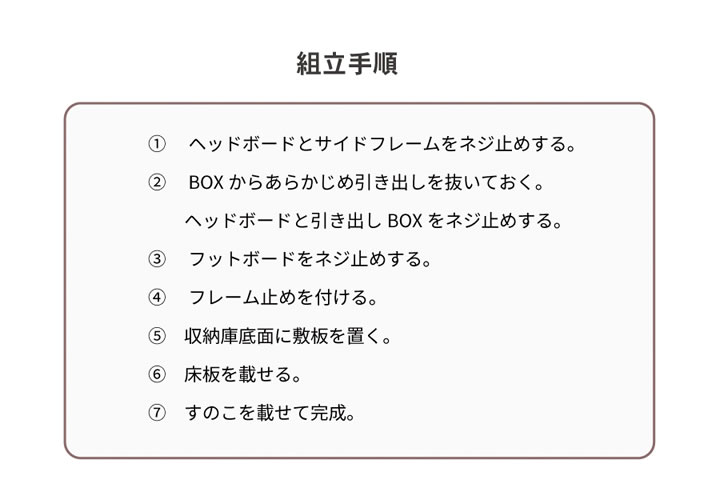 省スペースヘッドレス日本製すのこベッド｜布団が敷ける2杯引き出しを通販で激安販売