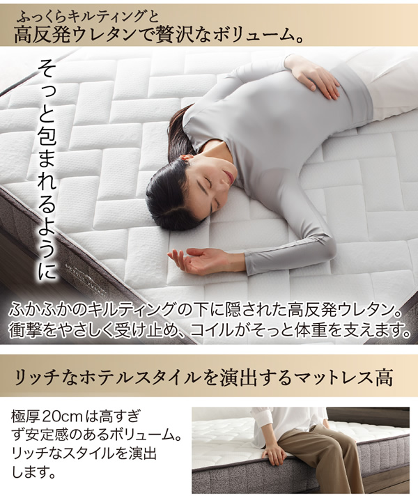 美しい木目が特徴の定番デザイン収納ベッド【Frida】を通販で激安販売