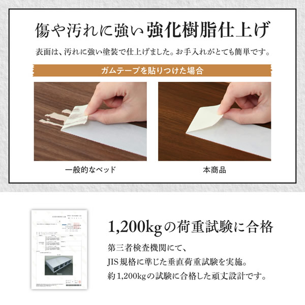 小上がりにもなる頑丈設計ロングサイズ収納ベッド ヘッドレス仕様【Dank】ダンクを通販で激安販売