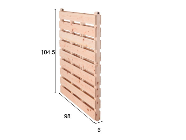 布団が干せる日本製無塗装ひのきすのこベッド：フロアタイプを通販で激安販売
