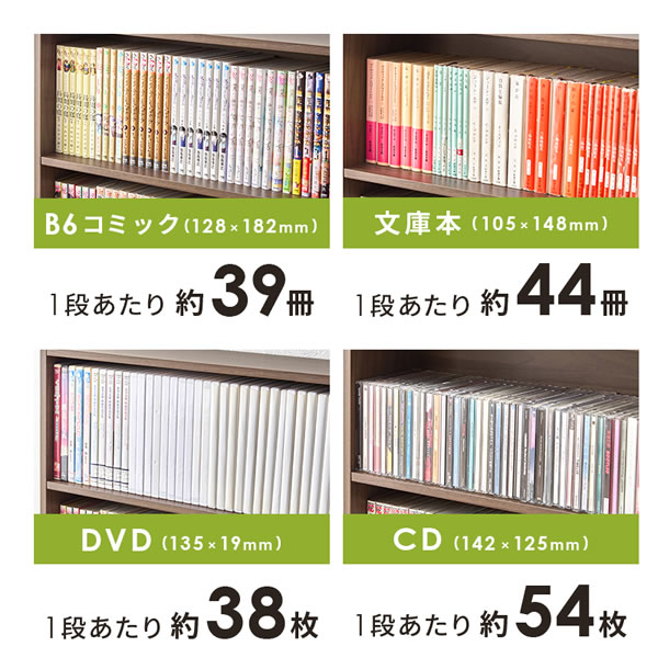 スリム本棚・コミックラック お得なセット販売も！を通販で激安販売