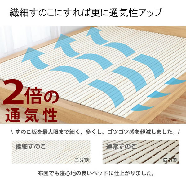 布団も使える日本製ローベッド【Zoe】ゾーイを通販で激安販売