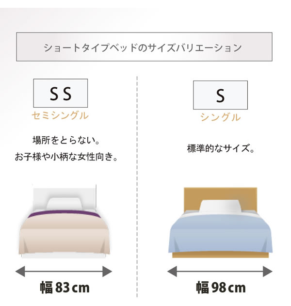 引き出しタイプが選べるショート丈チェストベッド【Varier-s】日本製 フラットパネルを通販で激安販売