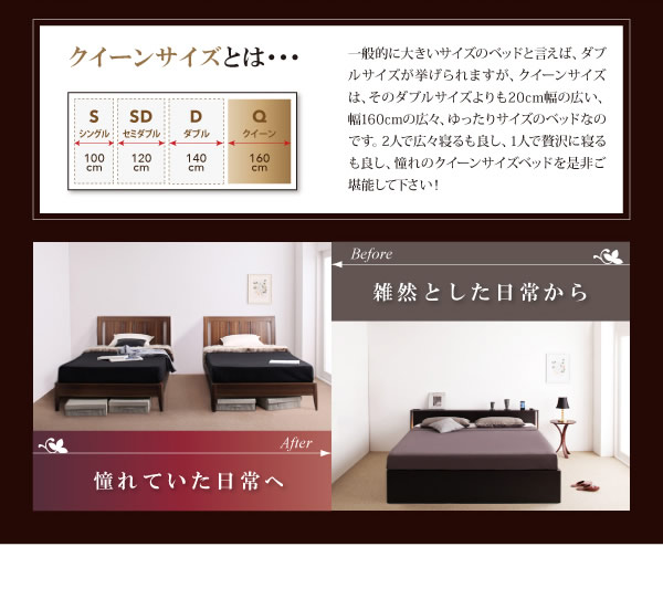 ホテルライクBOX型収納チェストベッド【Grandluna】グランルーナを通販で激安販売