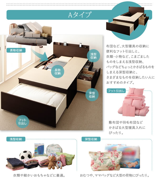 日本製連結仕様ファミリーチェストベッド【Eliza】イライザを通販で激安販売