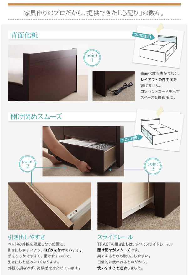 日本製連結仕様ファミリーチェストベッド【Eliza】イライザを通販で激安販売