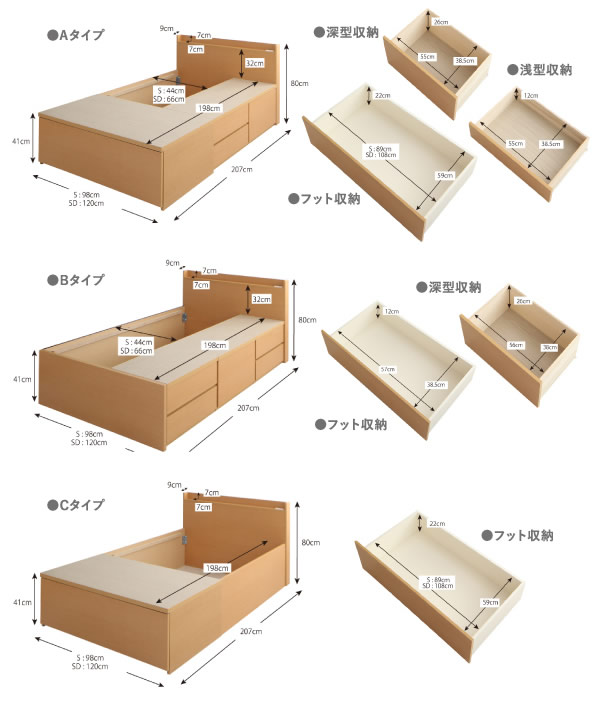 日本製連結仕様ファミリーチェストベッド【Eliza】イライザを通販で激安販売