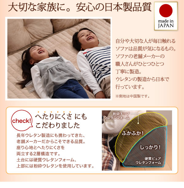 こたつに合わせるフロアコーナーソファ：防ダニ・抗菌防臭機能付マイクロファイバータイプを通販で激安販売
