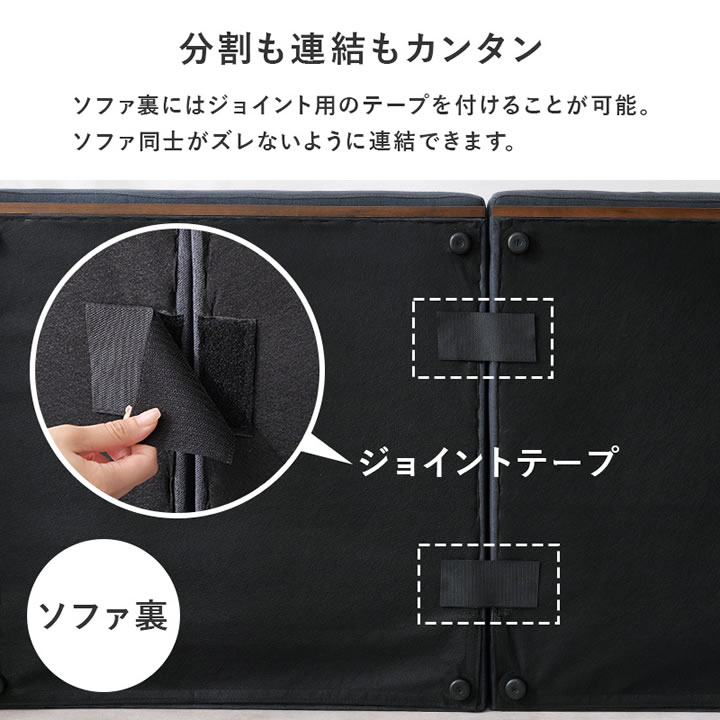 洗えるカバーリング付き座面広々セパレートローソファ【Enoch】アームレスを通販で激安販売