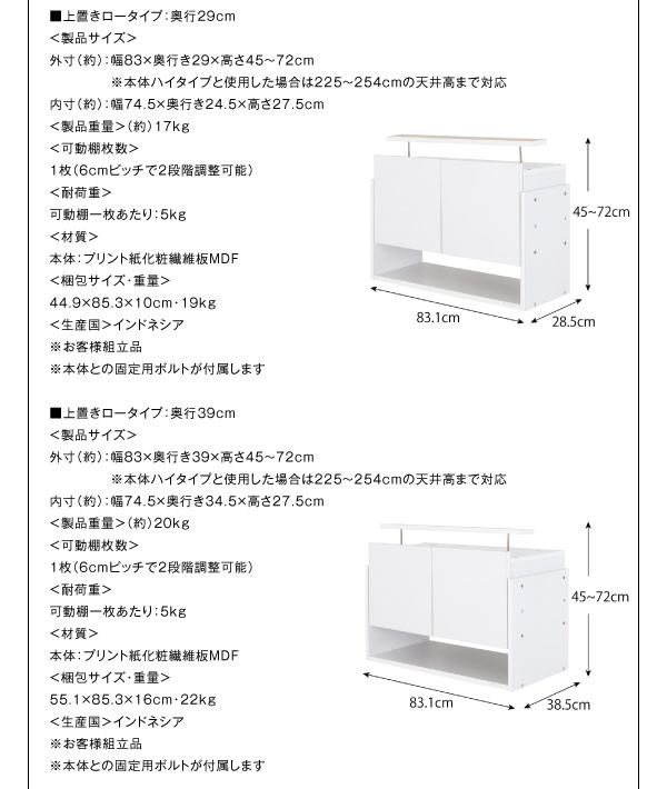 壁面収納家具シリーズ　コレクションラック ワイドを通販で激安販売