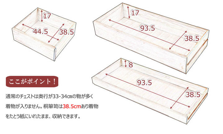 日本製・完成品桐たんす シリーズ家具【桐心】を通販で激安販売