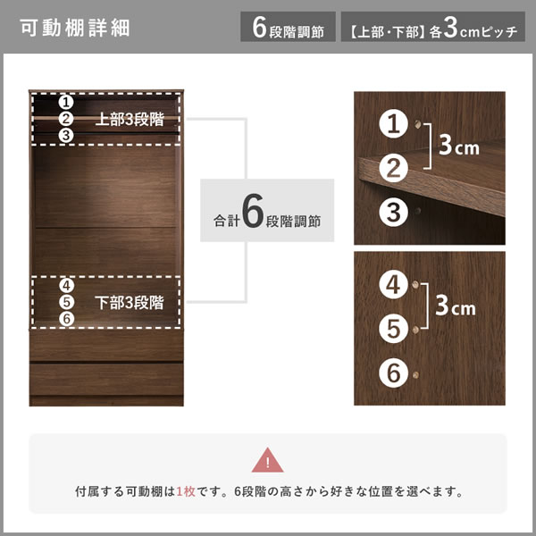 シンプルで使いやすいワードローブ 引き出し収納付き　幅89を通販で激安販売