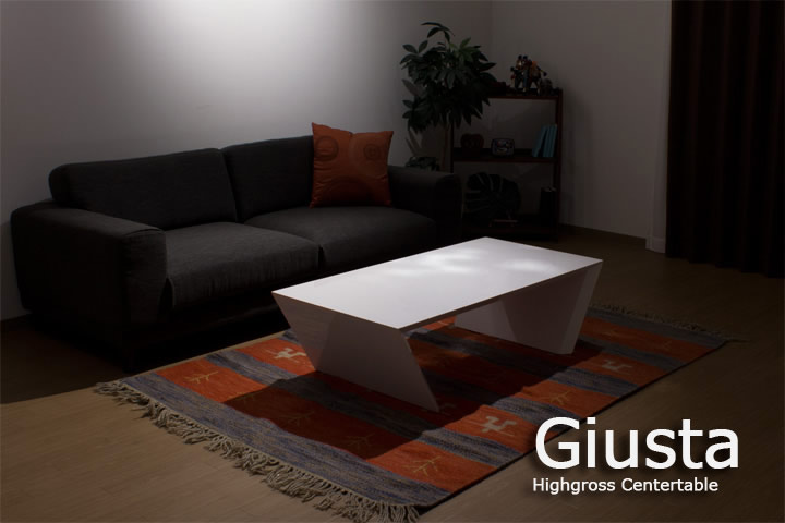 ハイグロス鏡面仕上げ センターテーブル　【Giusta】ギュスタを通販で激安販売