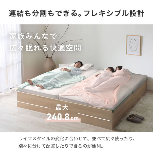 い草張り床板×PALMLOOP仕様床下収納付きベッド【Ismael】を通販で激安販売