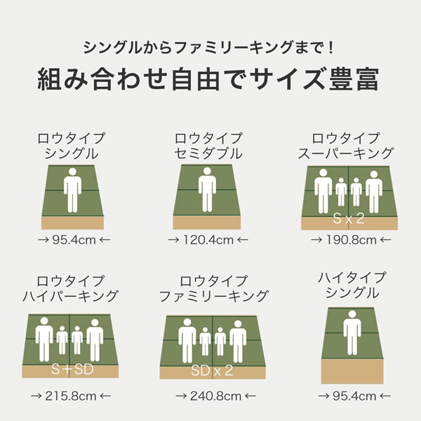 い草張り床板×PALMLOOP仕様床下収納付きベッド【Ismael】を通販で激安販売