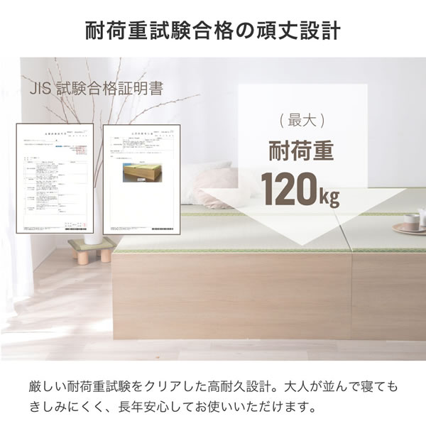 い草張り床板×PALMLOOP仕様床下収納付きベッド【Ismael】を通販で激安販売