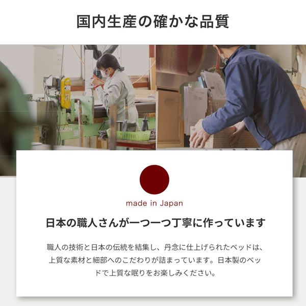 い草張り床板×PALMLOOP仕様床下収納付きベッド【Ismael】を通販で激安販売