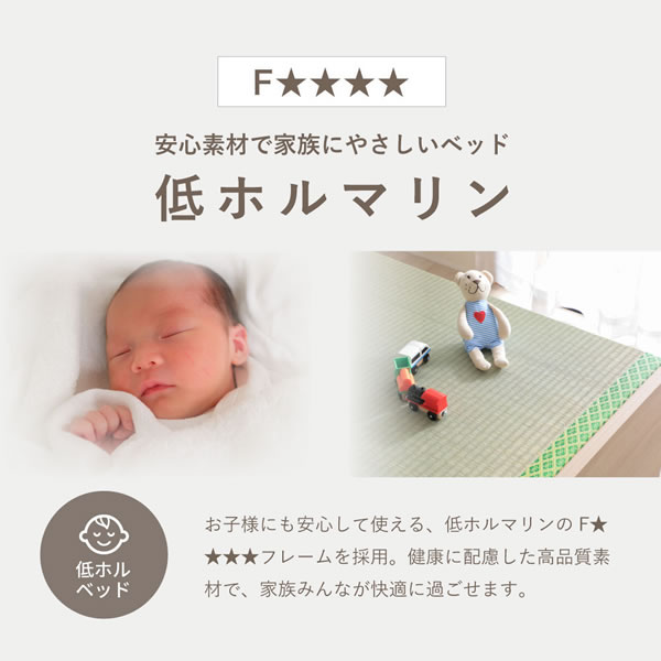 い草張り床板×PALMLOOP仕様床下収納付きベッド【Ismael】を通販で激安販売