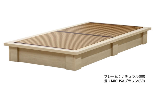 天然い草・美草畳が選べるロータイプ国産畳ベッド【紫陽花】を通販で激安販売