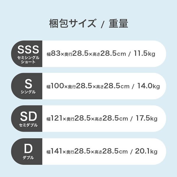 画像17: ショートセミシングルからダブルまで！コスパ抜群ボンネルコイルマットレス (17)